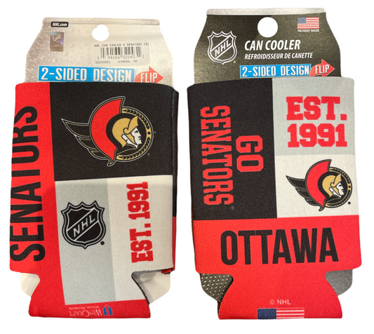 NHL Neoprene Can Cooler Heather Senators