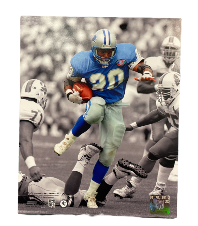 NFL 8x10 Vintage Player Photograph Barry Sanders Lions