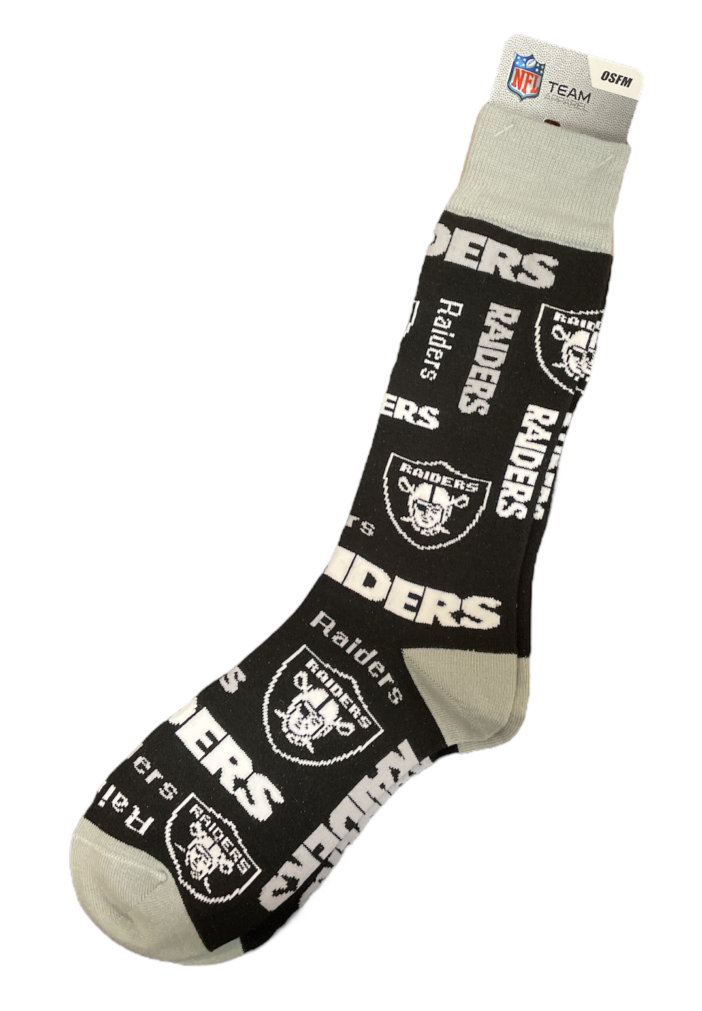 NFL Socks Wall To Wall Raiders