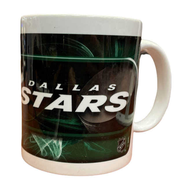 NHL Coffee Mug Subl. 11 Oz C-Handle White Stars