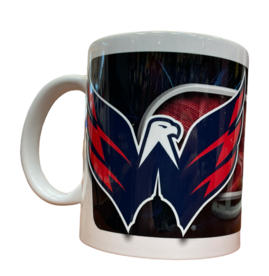 NHL Coffee Mug Subl. 11 Oz C-Handle White Capitals