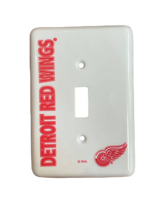NHL Wall Plate Single Light Switch Red Wings
