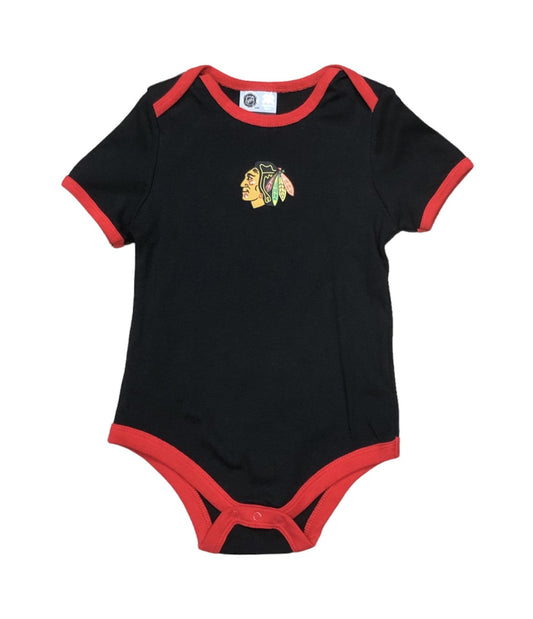 NHL Infant Onesie Logo Blackhawks (Black)