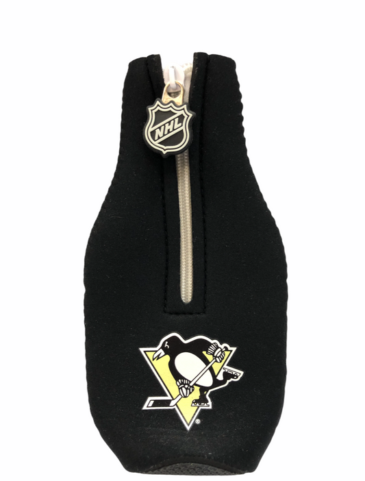 NHL Neoprene Bottle Cooler Logo Penguins