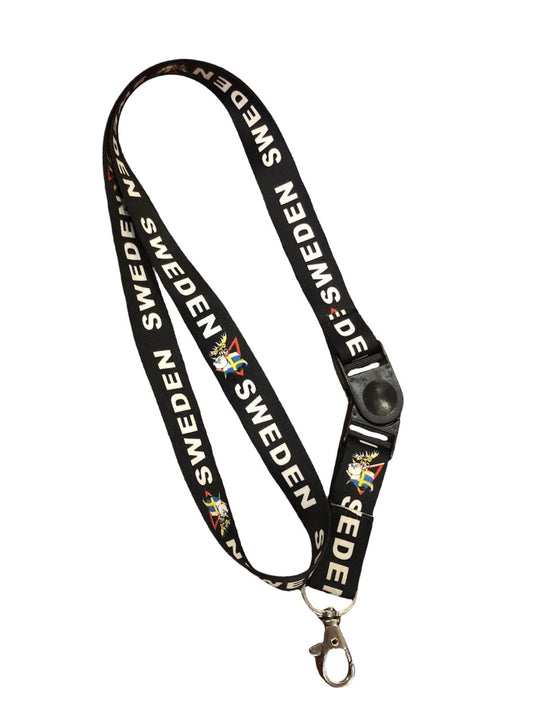 Country Lanyard Sweden (Black)