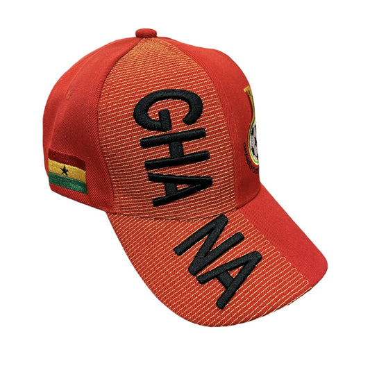 Country Hat 3D Ghana (Red)