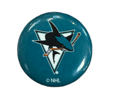 NHL Button Mini Sharks