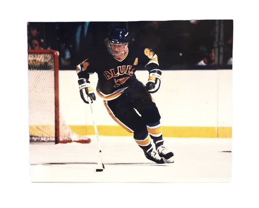 NHL 8x10 Vintage Player Photograph On Ice Bernie Federko Blues