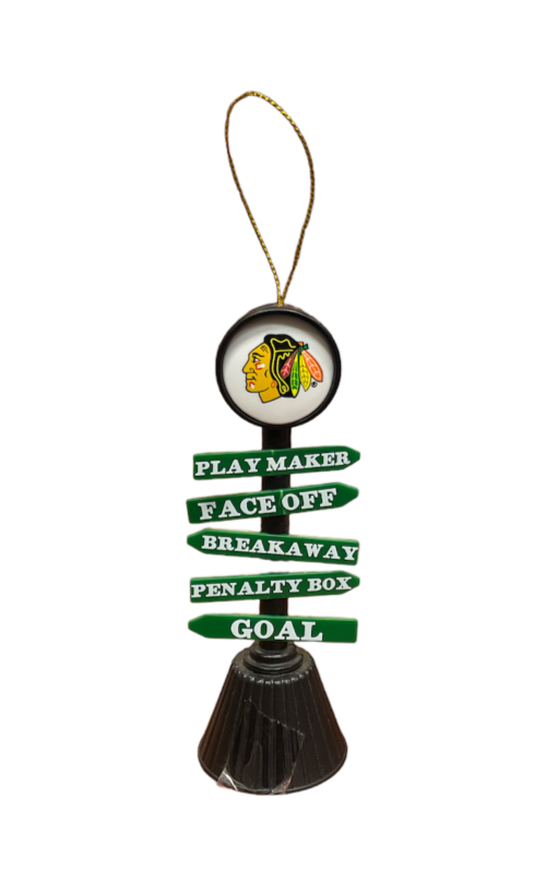 NHL Ornament Fan Crossing Blackhawks