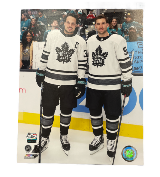 NHL 8x10 Player Photograph Auston Matthews/John Tavares Maple Leafs