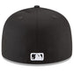 MLB Hat 5950 Basic Black And White Yankees