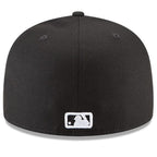 MLB Hat 5950 Basic Black And White Yankees