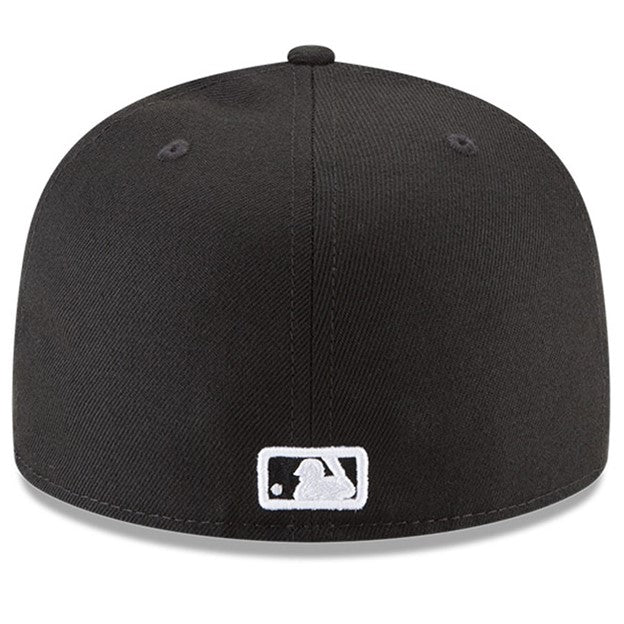 MLB Hat 5950 Basic Black And White Yankees