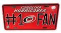 NHL License Plate Metal #1 Fan Hurricanes