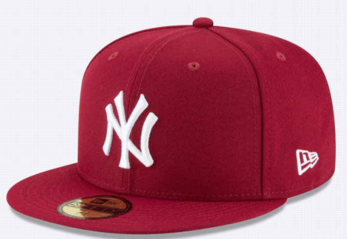 MLB Hat 5950 Basic Cardinal Yankees (Burgundy)