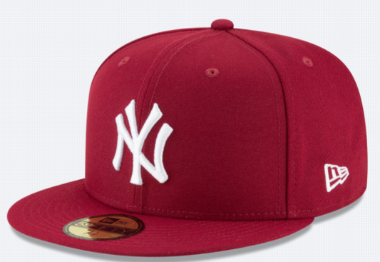 MLB Hat 5950 Basic Cardinal Yankees (Burgundy)