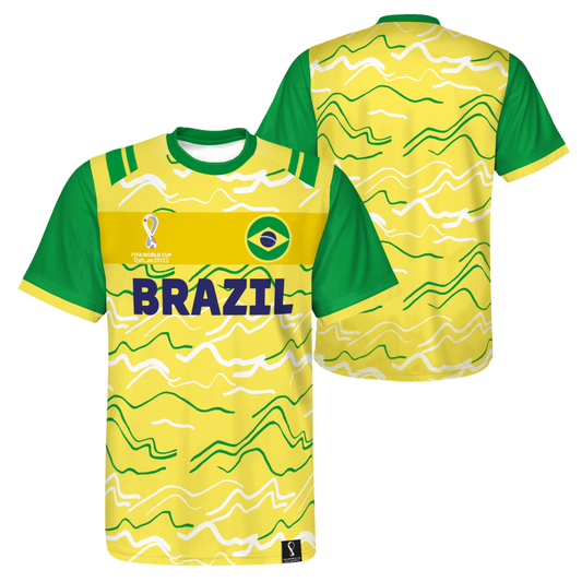 Brazil National Football Team Classic Jersey Sublimated FIFA 2022 Brazil