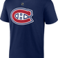 NHL Player T-Shirt Authentic Stack Juraj Slafkovský Canadiens (Navy Blue)