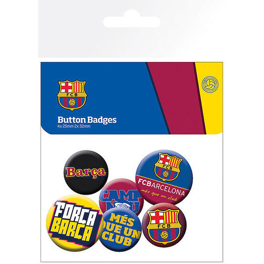 La Liga 6pc Button Set FC Barcelona