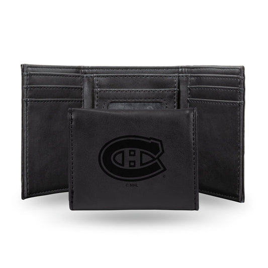 NHL Wallet Leather Tri-Fold Canadiens (Black)