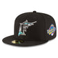 MLB Hat 5950 Cooperstown Wool World Series 1997 Marlins (Black)