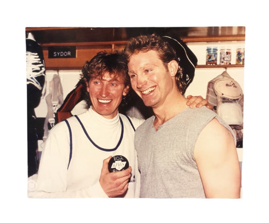 NHL 8x10 Vintage Player Photograph 802 Goals Marty McSorley & Wayne Gretzky Kings