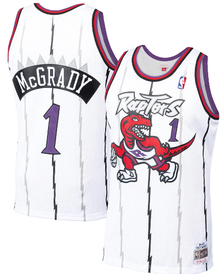 NBA Hardwood Classics Player 1998-99 Swingman Jersey Tracy McGrady Raptors (White)