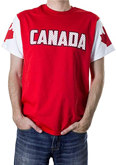 Country T-Shirt Conversion Sleeves Canada (Red and White)