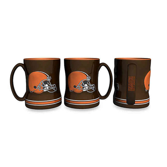 NFL Coffee Mug Sculpted Relief Browns