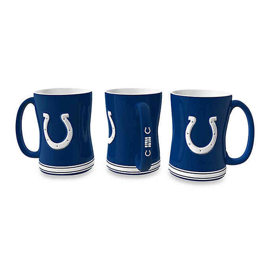 NFL Coffee Mug Sculpted Relief Colts