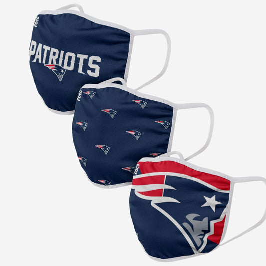 NFL Facemask 3pk Game Time Patriots