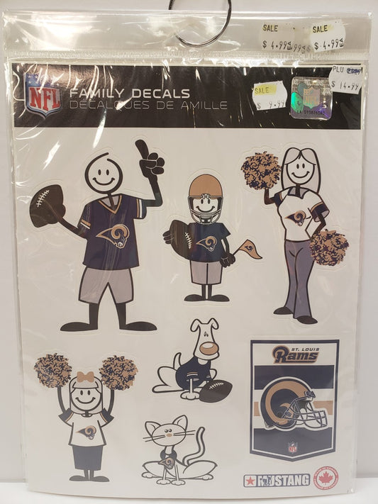 NFL Family Decals Rams