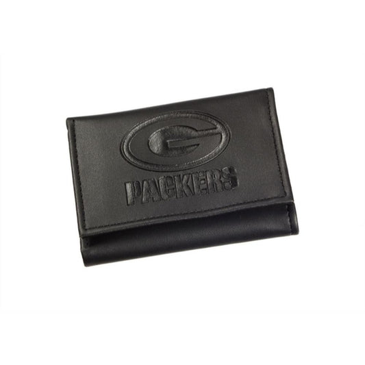 NFL Wallet Leather Tri-Fold Packers (Black)