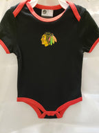 NHL Infant 3Pc Onesie Set Back to the Basics Blackhawks