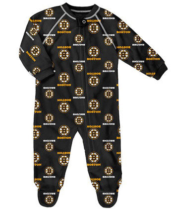 NHL Infant Onesie Raglan Zip Up Bruins