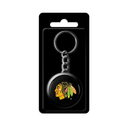 NHL Keychain Puck Blackhawks