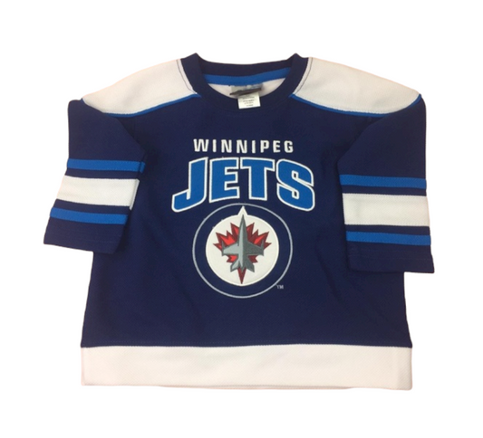 NHL Infant/Toddler Jersey Two Tone Jets (Blue and White)