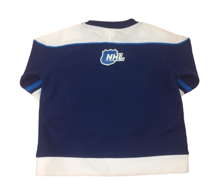 NHL Infant/Toddler Jersey Two Tone Jets (Blue and White)