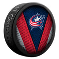 NHL Puck Stitch Blue Jackets