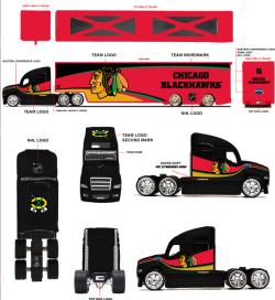 NHL Transport Truck Blackhawks