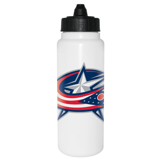 NHL Water Bottle Plastic Tallboy Blue Jackets