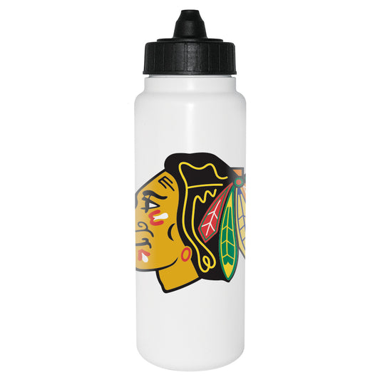 NHL Water Bottle Plastic Tallboy Blackhawks