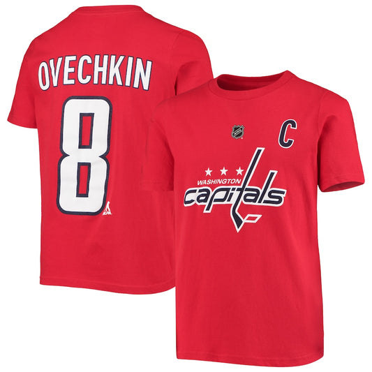 NHL Youth Player T-Shirt Alex Ovechkin Capitals