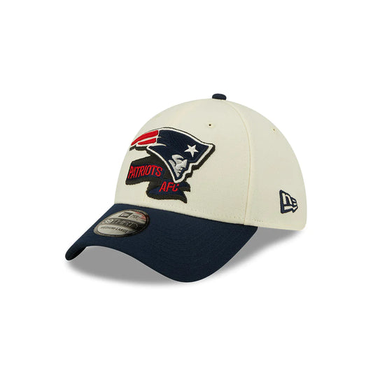 NFL Hat 3930 Sideline 2022 Cream Patriots