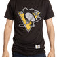 NHL T-Shirt Performance Rashguard Distressed Logo Penguins