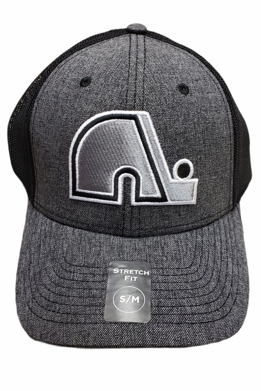 NHL Hat Stretch Fit Poly Heathered Tonal Nordiques