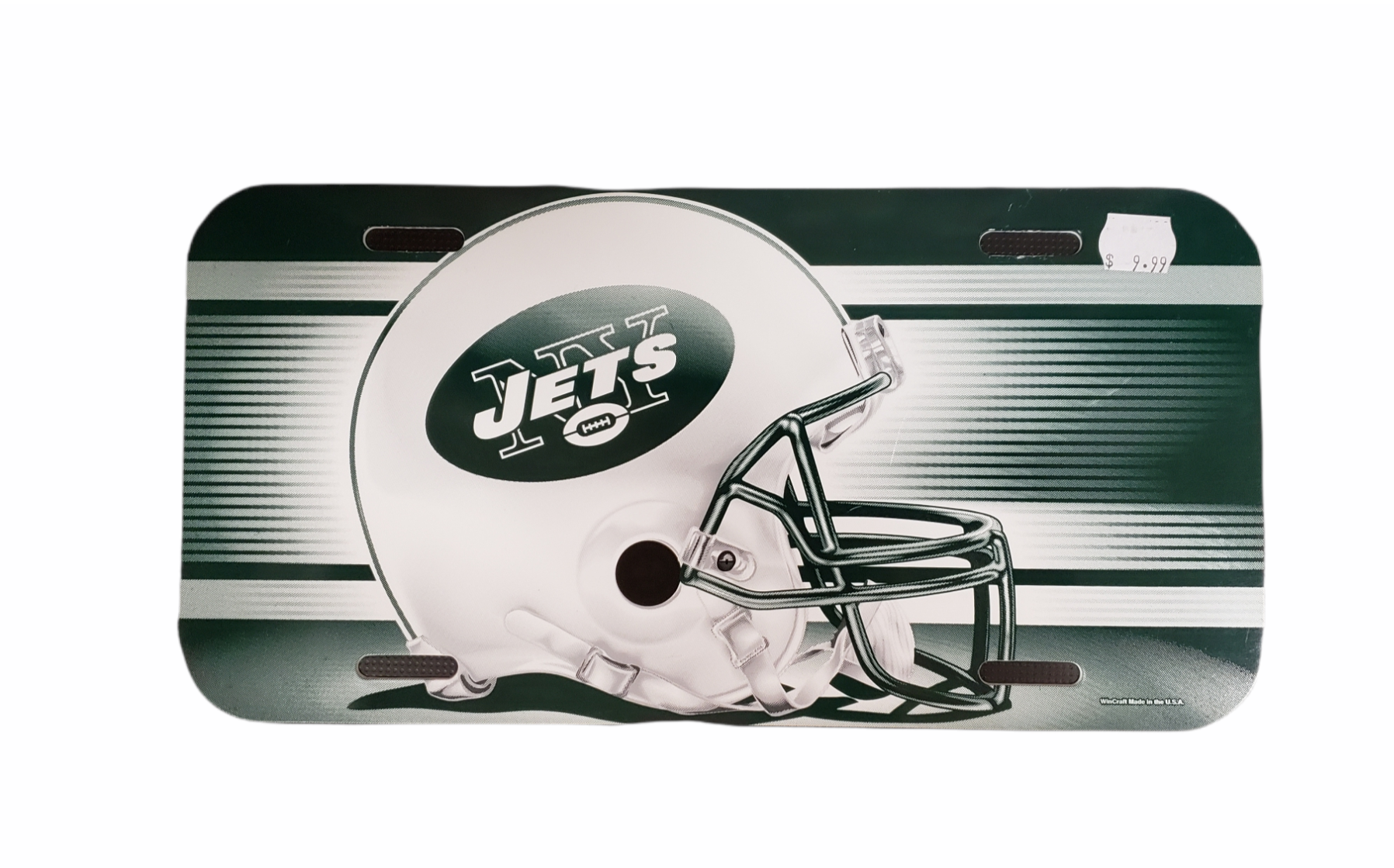 NFL License Plate Plastic Jets