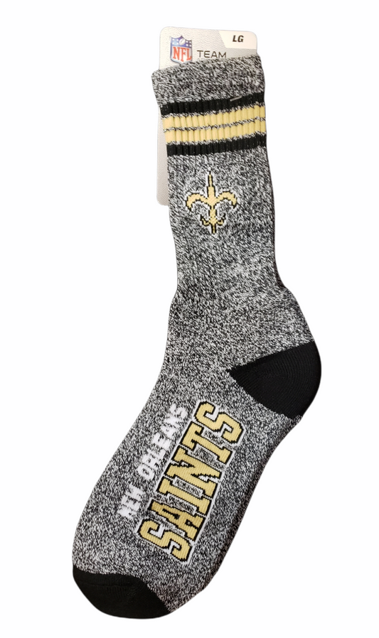 NFL Socks Got Marbled Saints Large 10-13