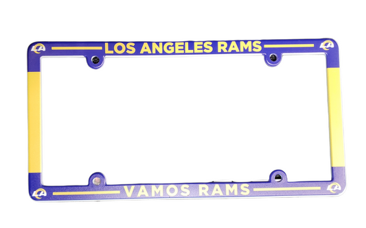 NFL License Plate Frame Plastic Rams