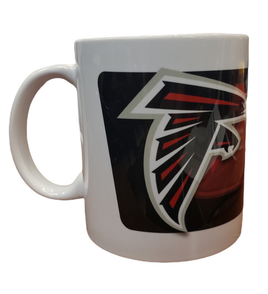 NFL Coffee Mug Subl. 11 Oz C-Handle White Falcons
